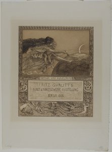 グルリット展のカード：イマジネーションと子供アーティスト 作： Max Klinger