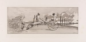 キューピッド、死とその向こうの愛、Tod und Jenseits プレート XII from Intermezzos..., 1881.