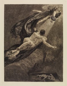 新しい夢（幸福の新しい夢）（ある愛、作品X、版画7） 作： マックス・クリンガー
