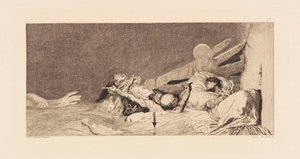 Opus VI、1881年の手袋の発見に関するパラフレーズから。 作： Max Klinger