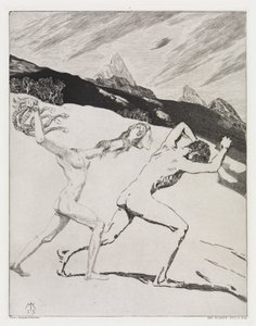 「追放」（『テント』、作品第14集、第2部、第45番） 作： Max Klinger