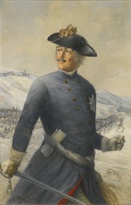 レオポルド 1 世、アンハルト デッサウ公 1676 年 - 1747 年、プロイセン陸軍元帥 作： Max Korn