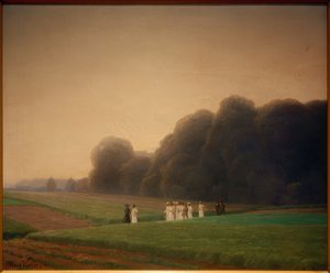 Dessau-Großkühnauの近くを歩く 作： Max Korn