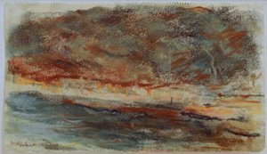ハンブルクの夜の風景 作： Max Liebermann