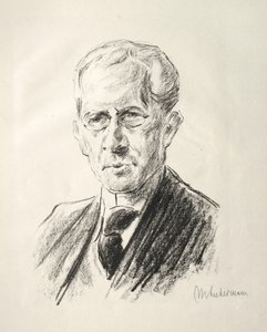 アルノホルツポートフォリオ：アルノホルツの肖像、1923年。 作： Max Liebermann