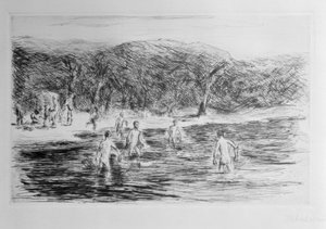 つまみを浸す 作： Max Liebermann