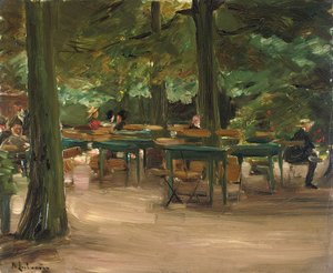 ビアガーデン、1905 作： Max Liebermann