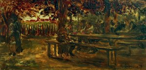 エッツェンハウゼンのビアガーデン 作： Max Liebermann