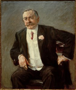 枢密院議会議員フリードリヒカールデュイスベルクの肖像、着席 作： Max Liebermann