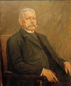 ポール・フォン・ヒンデンブルク大統領の肖像 作： Max Liebermann