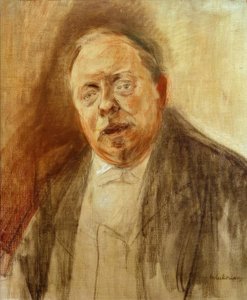アルフレッド・フォン・バーガー男爵の肖像研究 作： Max Liebermann