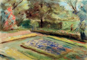 北東のフラワーテラスの眺め 作： Max Liebermann