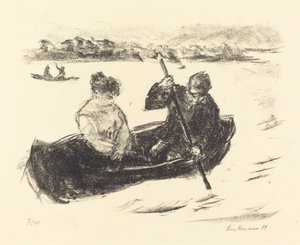 カヌー、1919年。 作： Max Liebermann