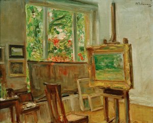 ヴァンゼーのアトリエ 作： Max Liebermann