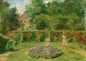 生垣の庭のラウンデル 作： Max Liebermann