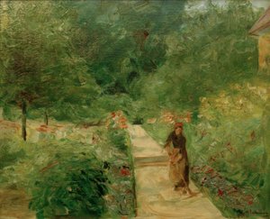ゲストの途中、西にあるヴァンゼーの家庭菜園 作： Max Liebermann