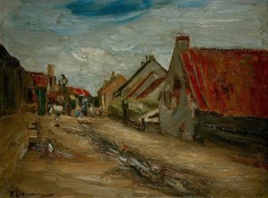 オランダの村の通り 作： Max Liebermann