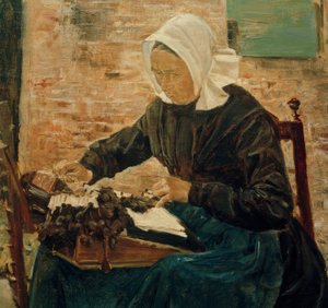 オランダのレースメーカー 作： Max Liebermann
