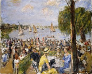ヴァンゼーのガーデンカフェ。ヴァンゼーのガーデンカフェ、 作： Max Liebermann