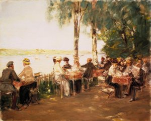 水辺のガーデンバー 作： Max Liebermann