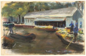 デルフトのジェムゼマルクト、1907 作： Max Liebermann