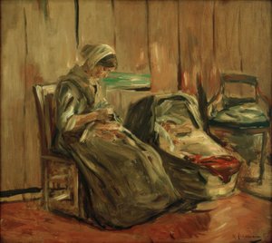ミシン女とインテリア 作： Max Liebermann