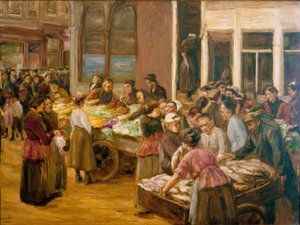 アムステルダムのジュデンガッセ 作： Max Liebermann