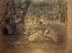 ティーアガルテンの子供の遊び場 作： Max Liebermann