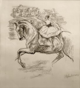 M.リーバーマン、サーカスのライダー 作： Max Liebermann