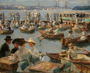 ハンブルクのアルスターについて、1910 作： Max Liebermann