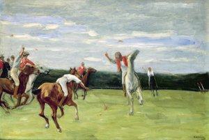 1903年、ハンブルクのイェニシュパークのポロ選手