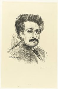 アルバートアインシュタインの肖像。 1925 作： Max Liebermann