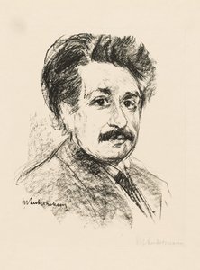 アルバートアインシュタインの肖像 作： Max Liebermann