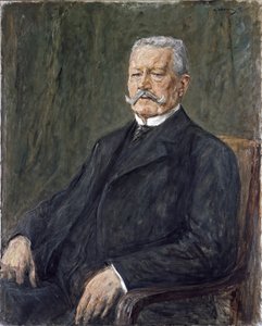 パウル・フォン・ヒンデンブルク大統領の肖像 1847-1934 年、マックス・リーバーマン作 (1847-1935) ニーダー ザクセン州立博物館、ハノーバー 作： Max Liebermann