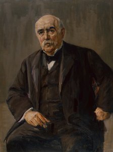 銀行家オイゲン・グットマンの肖像」（油彩・キャンバス 作： Max Liebermann