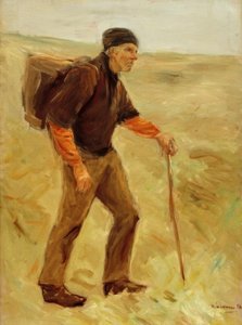 Striding Farmer-（研究、全図） 作： Max Liebermann