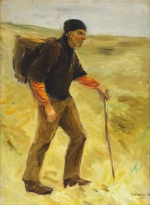 歩き回る農民 作： Max Liebermann