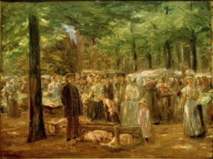 ハールレムの豚市場 作： Max Liebermann