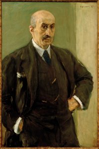 立っているスーツの自画像 作： Max Liebermann