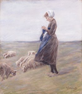 羊飼い;シャフィルティン、1887 作： Max Liebermann
