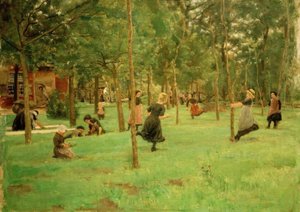 遊んでいる子供たち 作： Max Liebermann