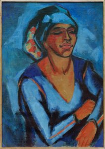 ロッテ・ペックシュタインの肖像 作： Max Pechstein