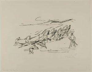 下船、旅行写真より：イタリア～南洋 作： Max Pechstein