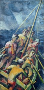 漁船 作： Max Pechstein