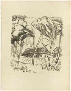 白樺の木の陰のホームステッド『ザムランド頌』より