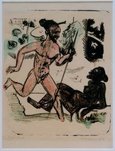 パラオ III（ランナーとヌード） 作： Max Pechstein