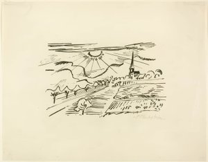 テューリンゲン州、旅行写真より：イタリア～南の海 作： Max Pechstein