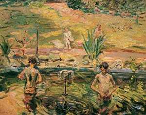 男の子の入浴