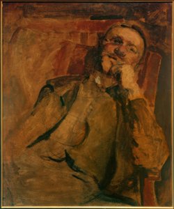 椅子の自画像 作： Max Slevogt