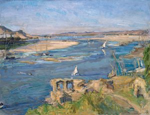 アスワン近郊のナイル川、1914年 作： Max Slevogt